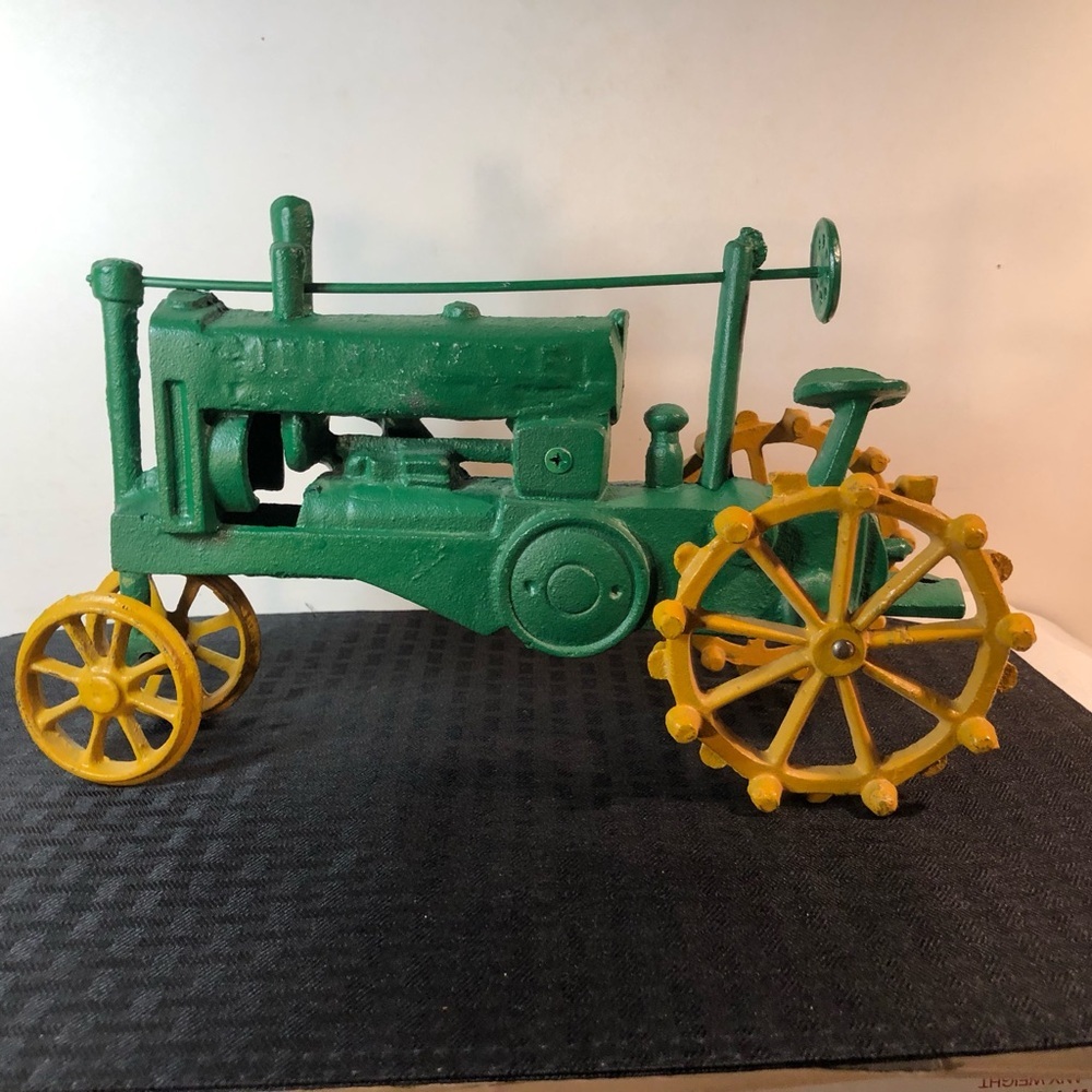 12” long Die cast Green and Yellow Toy Tractor Big!! - Picture 11 of 14